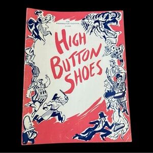 1949 Original High Button Shoes Musical Souvenir Program